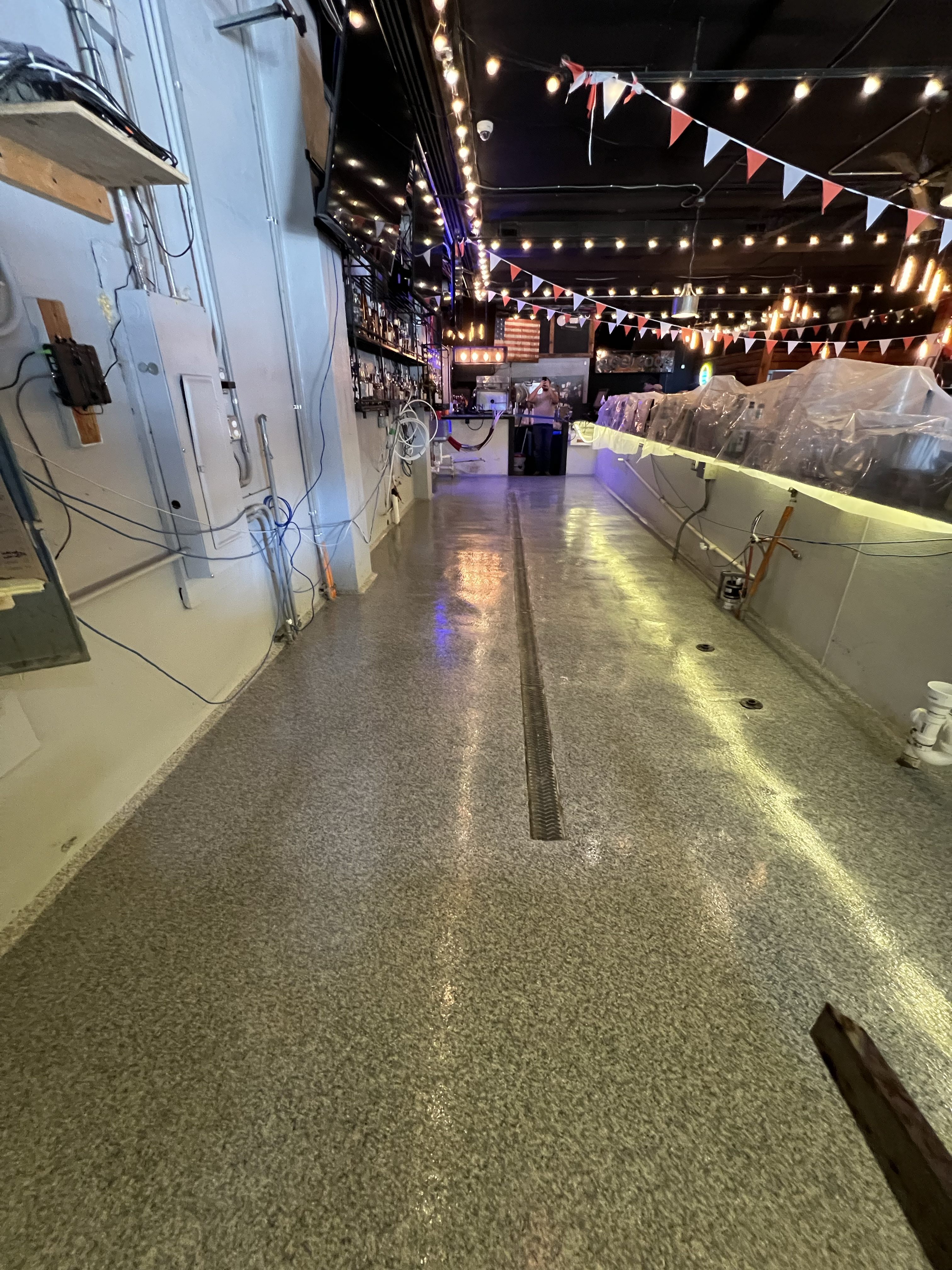 Commercial Kitchen & Bar Epoxy - North Florida interior finishing project
